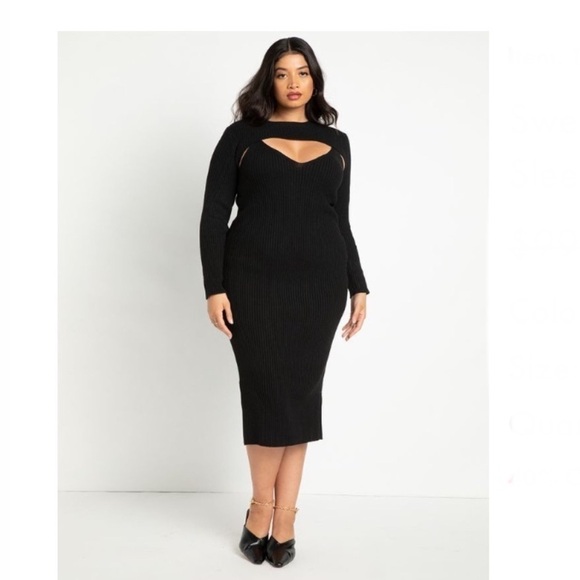 Eloquii Dresses & Skirts - Eloquii Sweater Tanked Dress with Sleeved Shrug Size 26/28 NWOT